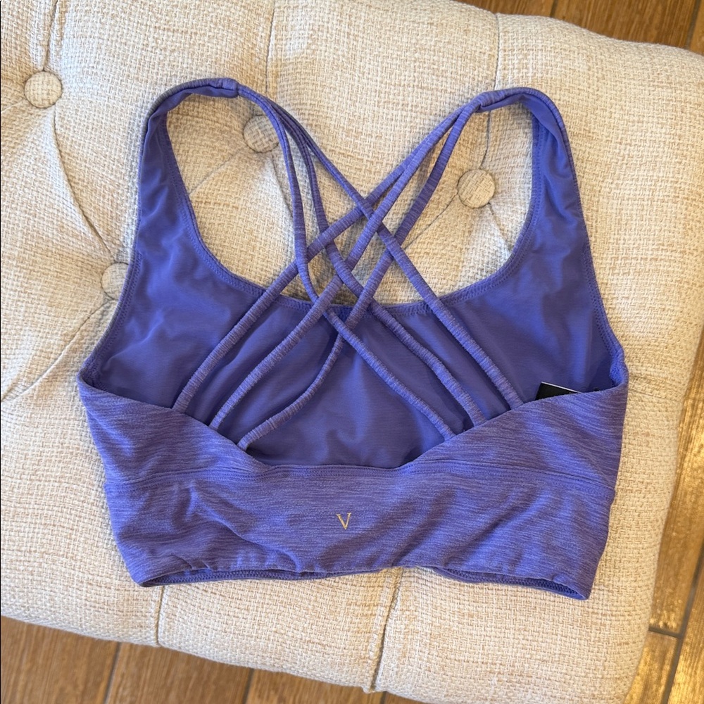 Victoria's Secret Purple Strappy Crisscross Sports Bra - Picture 2 of 4